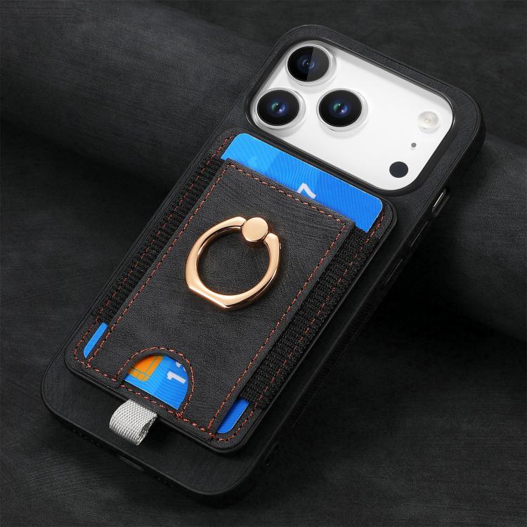 Retro Splitable Magnetic Card Bag Leather Phone Case