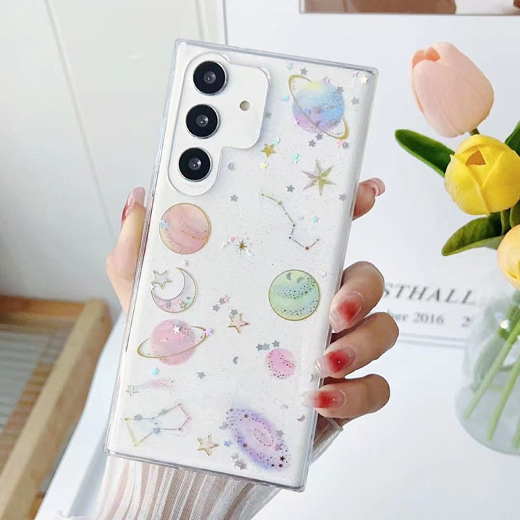 Cosmic Star Glitter Epoxy TPU Phone Case