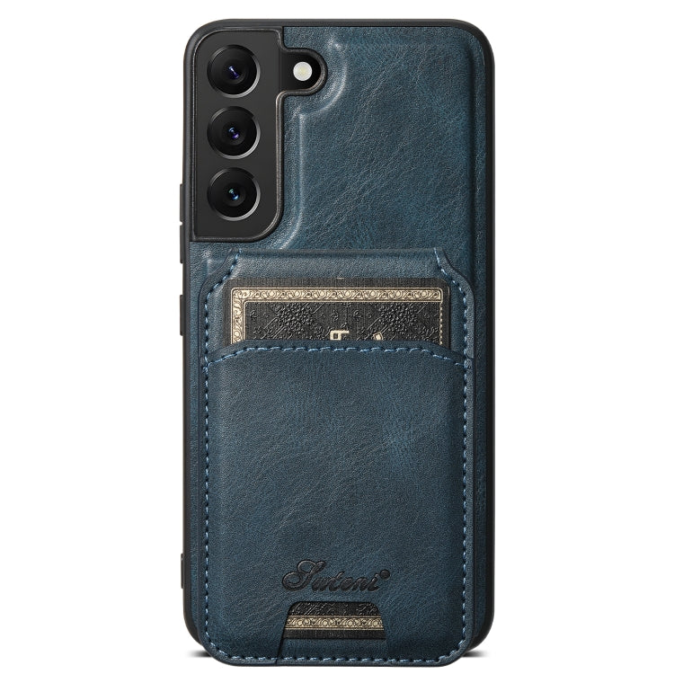 Suteni H15  Oil Eax Leather Detachable Wallet Back Phone Case