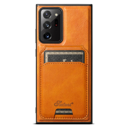 Suteni H15  Oil Eax Leather Detachable Wallet Back Phone Case