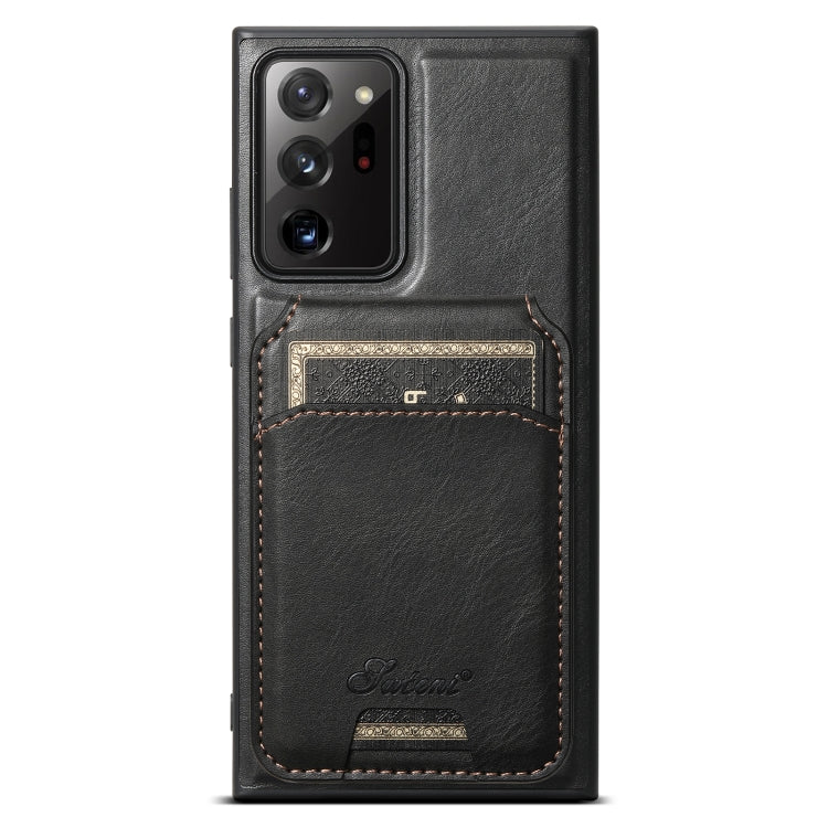 Suteni H15  Oil Eax Leather Detachable Wallet Back Phone Case