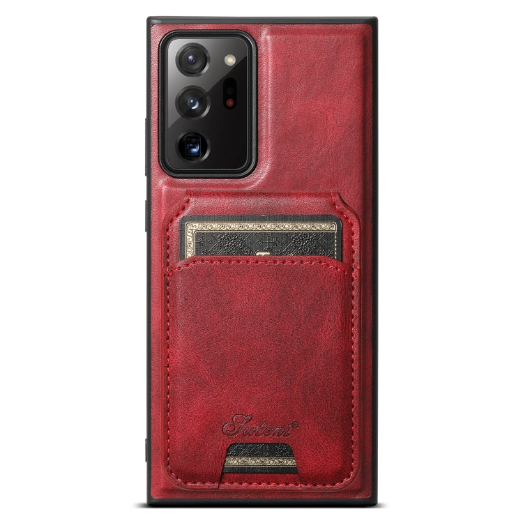 Suteni H15  Oil Eax Leather Detachable Wallet Back Phone Case