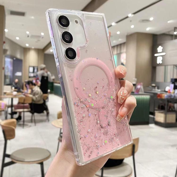 MagSafe Glitter Hybrid Clear TPU Phone Case