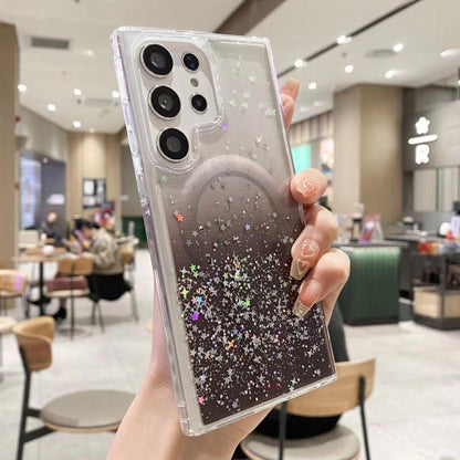 MagSafe Glitter Hybrid Clear TPU Phone Case