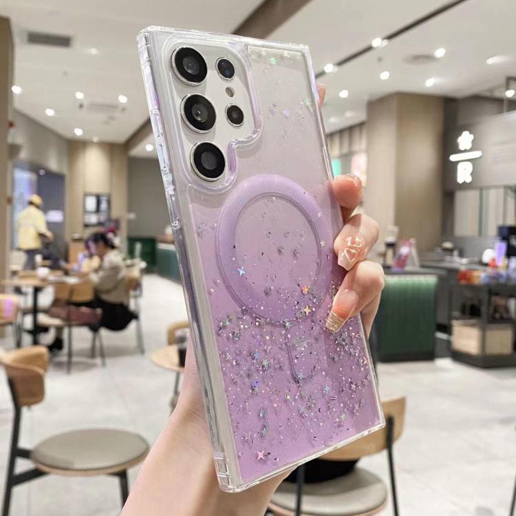 MagSafe Glitter Hybrid Clear TPU Phone Case