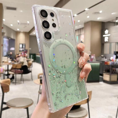 MagSafe Glitter Hybrid Clear TPU Phone Case