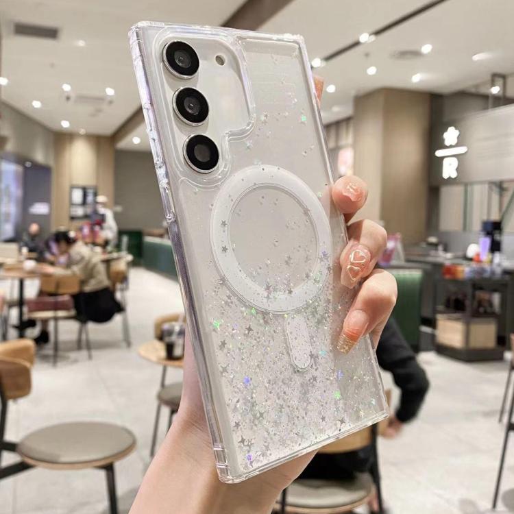 MagSafe Glitter Hybrid Clear TPU Phone Case