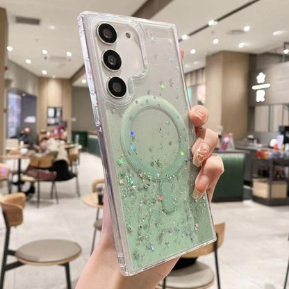 MagSafe Glitter Hybrid Clear TPU Phone Case