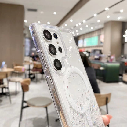 MagSafe Glitter Hybrid Clear TPU Phone Case