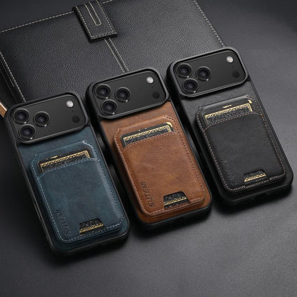 Suteni H02 Leather Wallet Stand Back Phone Case