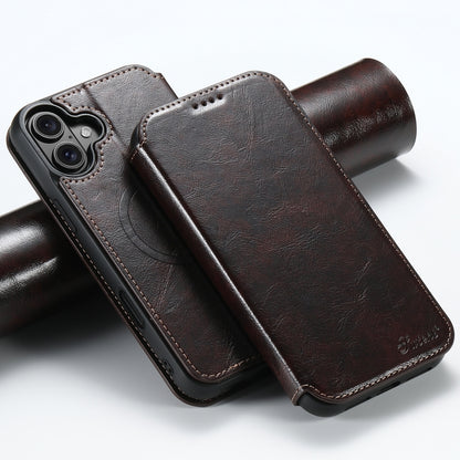 Suteni J05 Leather Magnetic MagSafe Phone Case