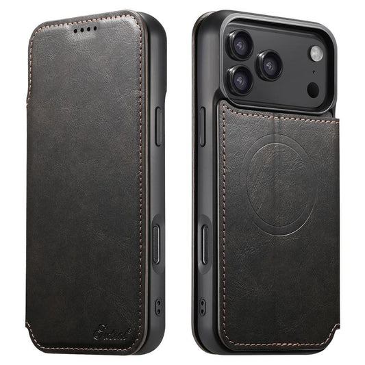 Suteni J05 Leather Magnetic MagSafe Phone Case
