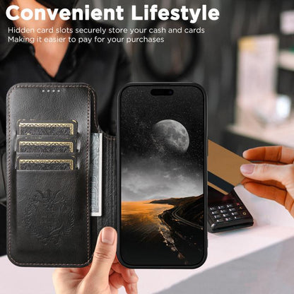 Suteni J05 Leather Magnetic MagSafe Phone Case