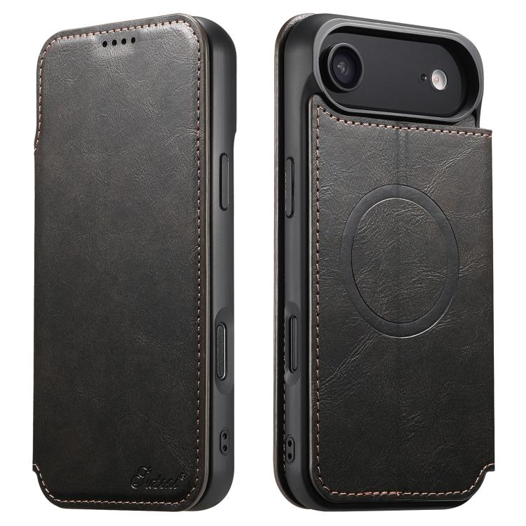 Suteni J05 Leather Magnetic MagSafe Phone Case