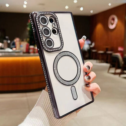 Diamond Gradient Plated MagSafe TPU Phone Case