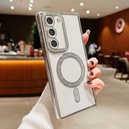 Diamond Gradient Plated MagSafe TPU Phone Case