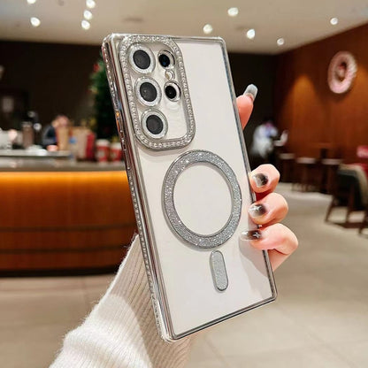 Diamond Gradient Plated MagSafe TPU Phone Case