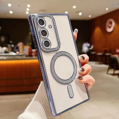Diamond Gradient Plated MagSafe TPU Phone Case