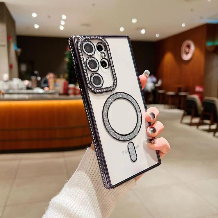 Diamond Gradient Plated MagSafe TPU Phone Case