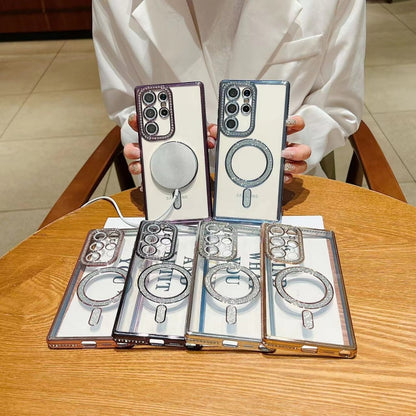 Diamond Gradient Plated MagSafe TPU Phone Case