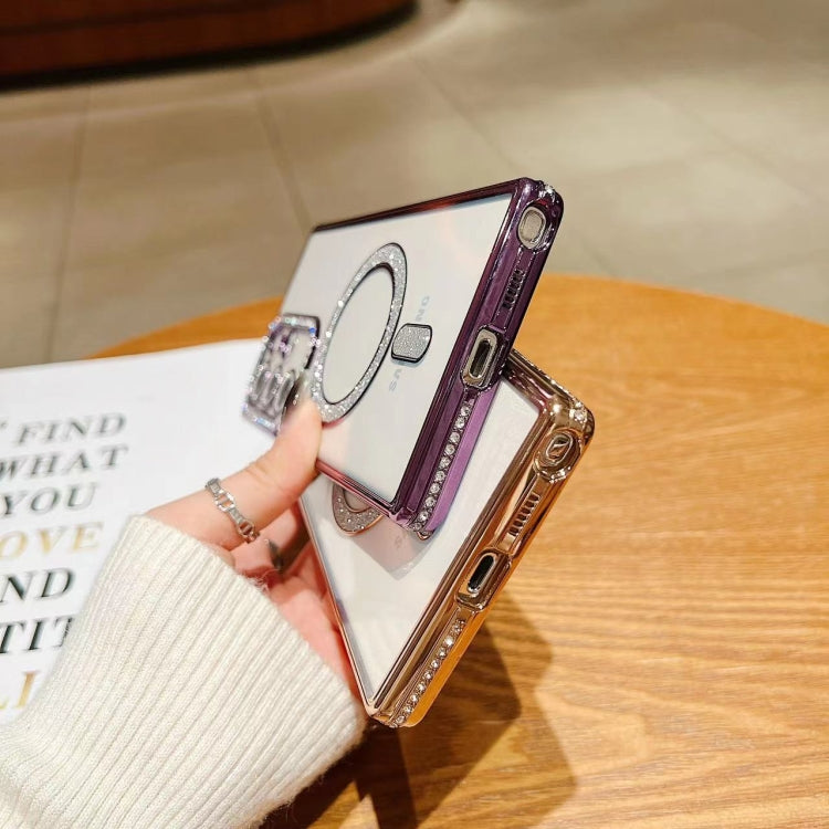 Diamond Gradient Plated MagSafe TPU Phone Case
