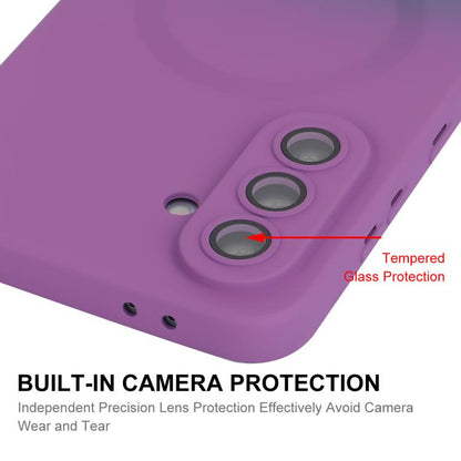 ENKAY Hat-Prince MagSafe Rainbow Gradient Silicone Phone Case with Lens Film