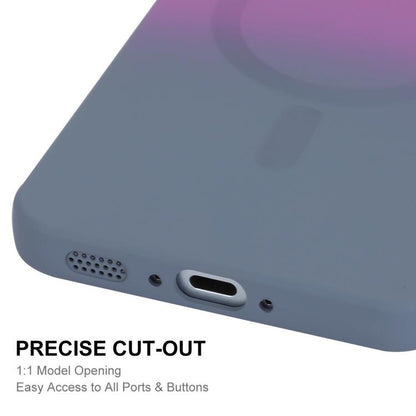 ENKAY Hat-Prince MagSafe Rainbow Gradient Silicone Phone Case with Lens Film