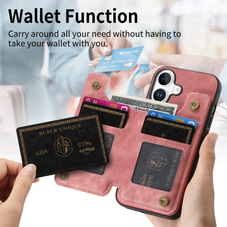 Retro Leather Zipper Wallet Back Phone Case