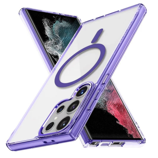 Ice Color Magnetic Series TPU Hybrid Acrylic Magsafe Phone Case