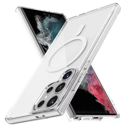 Ice Color Magnetic Series TPU Hybrid Acrylic Magsafe Phone Case