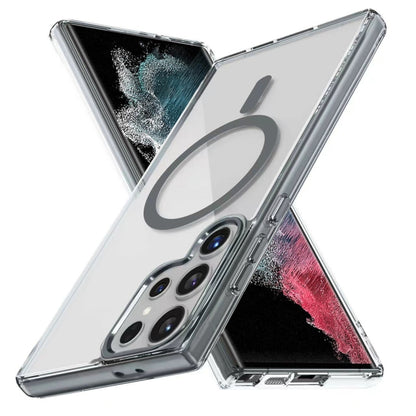 Ice Color Magnetic Series TPU Hybrid Acrylic Magsafe Phone Case