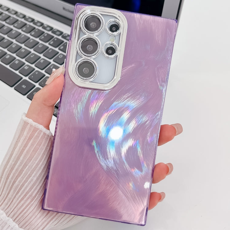 Plating Glitter Texture TPU Phone Case with Lens Film