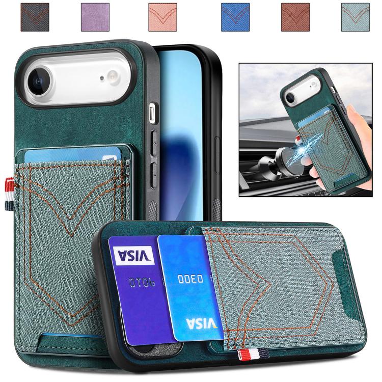 Denim Texture Leather Skin Phone Case with Card Slot