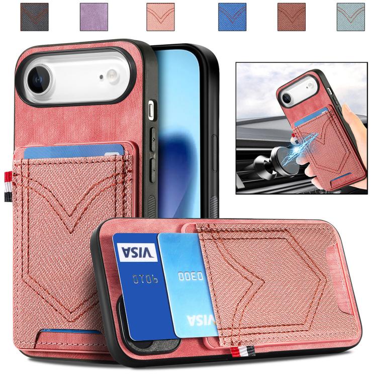 Denim Texture Leather Skin Phone Case with Card Slot