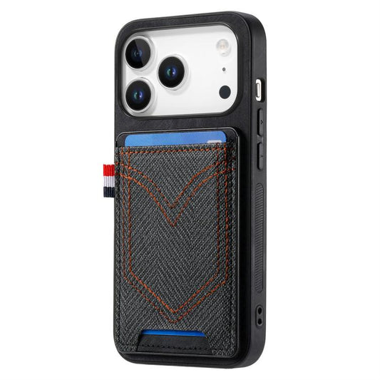 Denim Texture Leather Skin Phone Case with Card Slot
