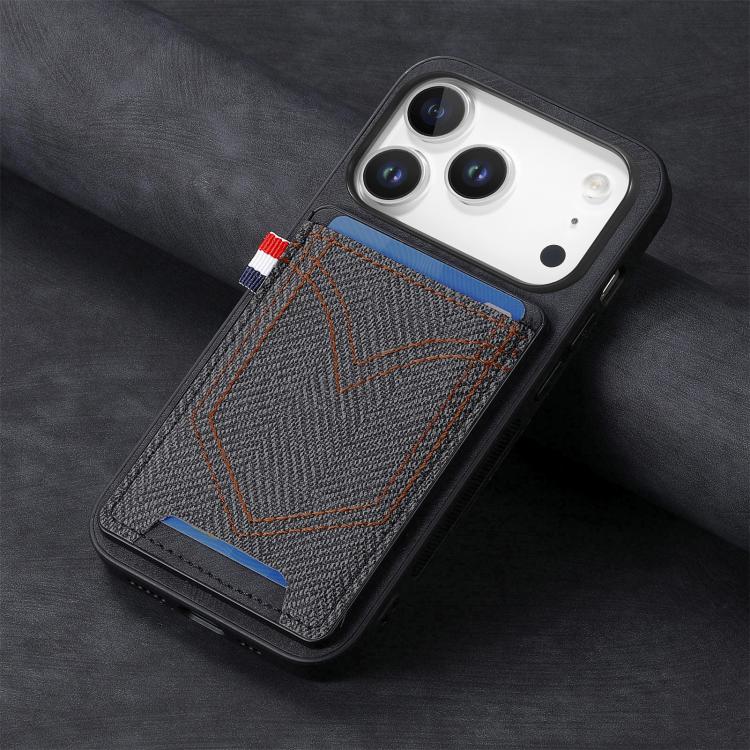Denim Texture Leather Skin Phone Case with Card Slot