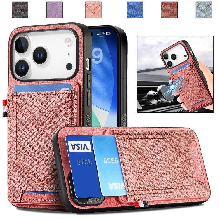Denim Texture Leather Skin Phone Case with Card Slot