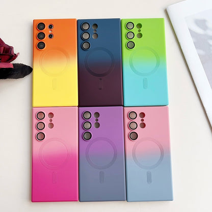 Liquid TPU Silicone Gradient MagSafe Phone Case