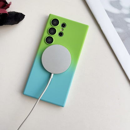Liquid TPU Silicone Gradient MagSafe Phone Case