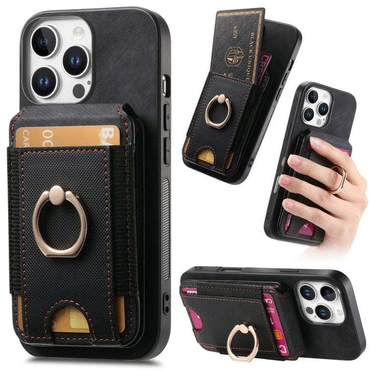 Retro Splitable Magnetic Stand Card Bag Leather Phone Case