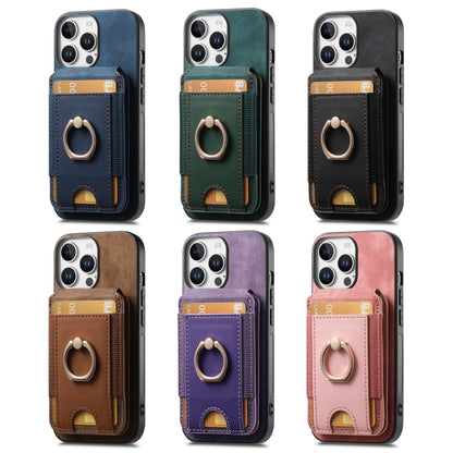 Retro Splitable Magnetic Stand Card Bag Leather Phone Case