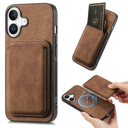 Retro Leather Card Bag Magnetic Phone Case