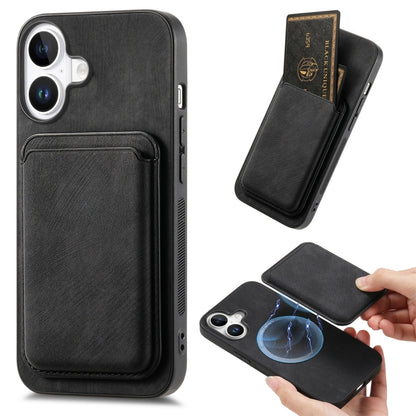Retro Leather Card Bag Magnetic Phone Case