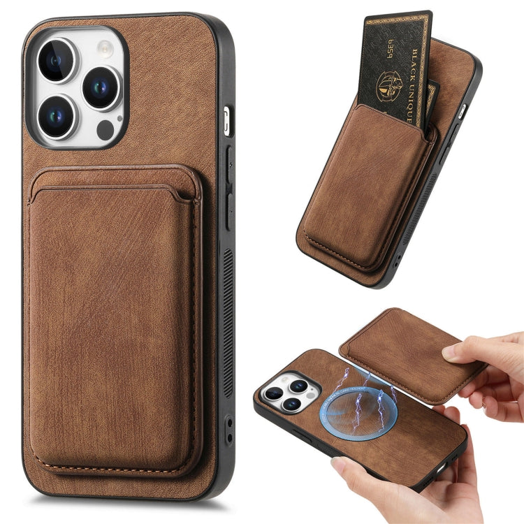 Retro Leather Card Bag Magnetic Phone Case