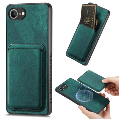 Retro Leather Card Bag Magnetic Phone Case