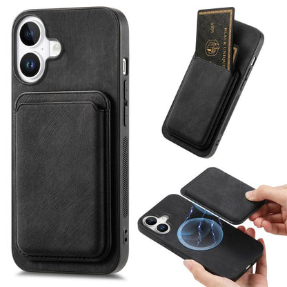 Retro Leather Card Bag Magnetic Phone Case