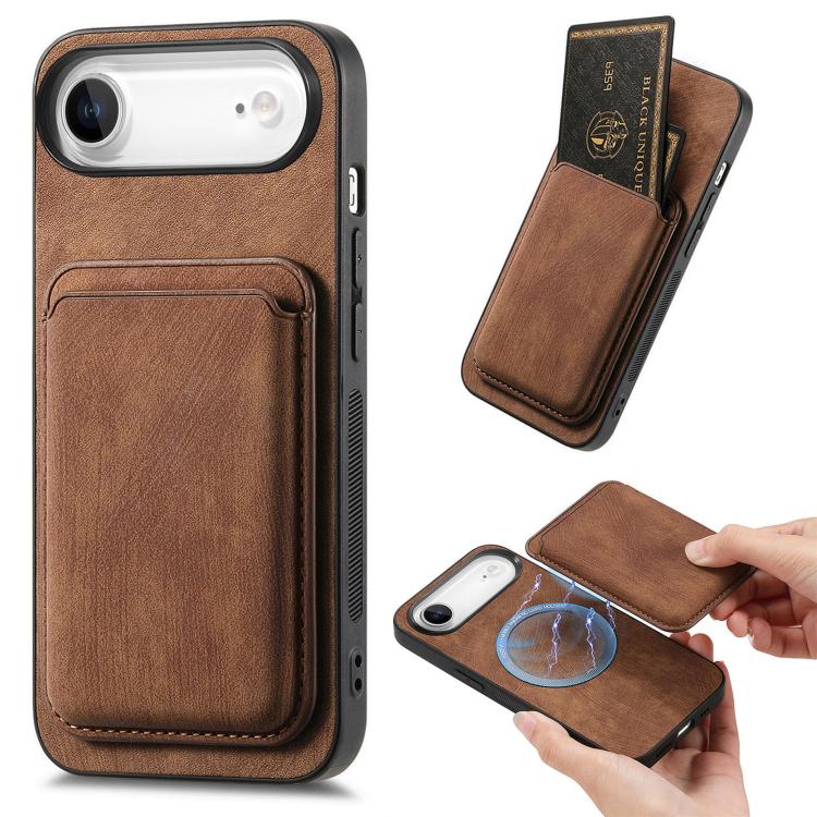Retro Leather Card Bag Magnetic Phone Case