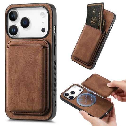Retro Leather Card Bag Magnetic Phone Case