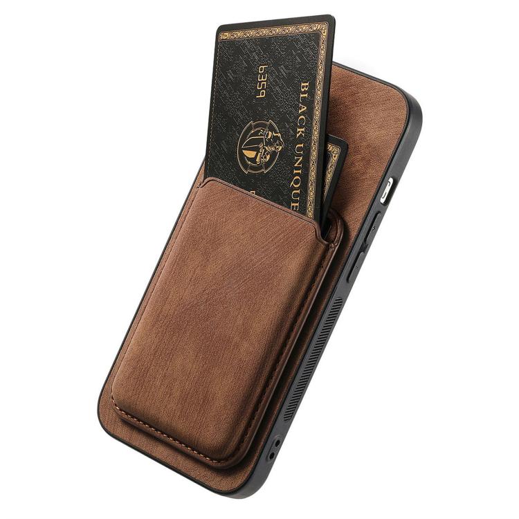 Retro Leather Card Bag Magnetic Phone Case