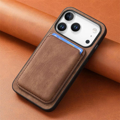 Retro Leather Card Bag Magnetic Phone Case